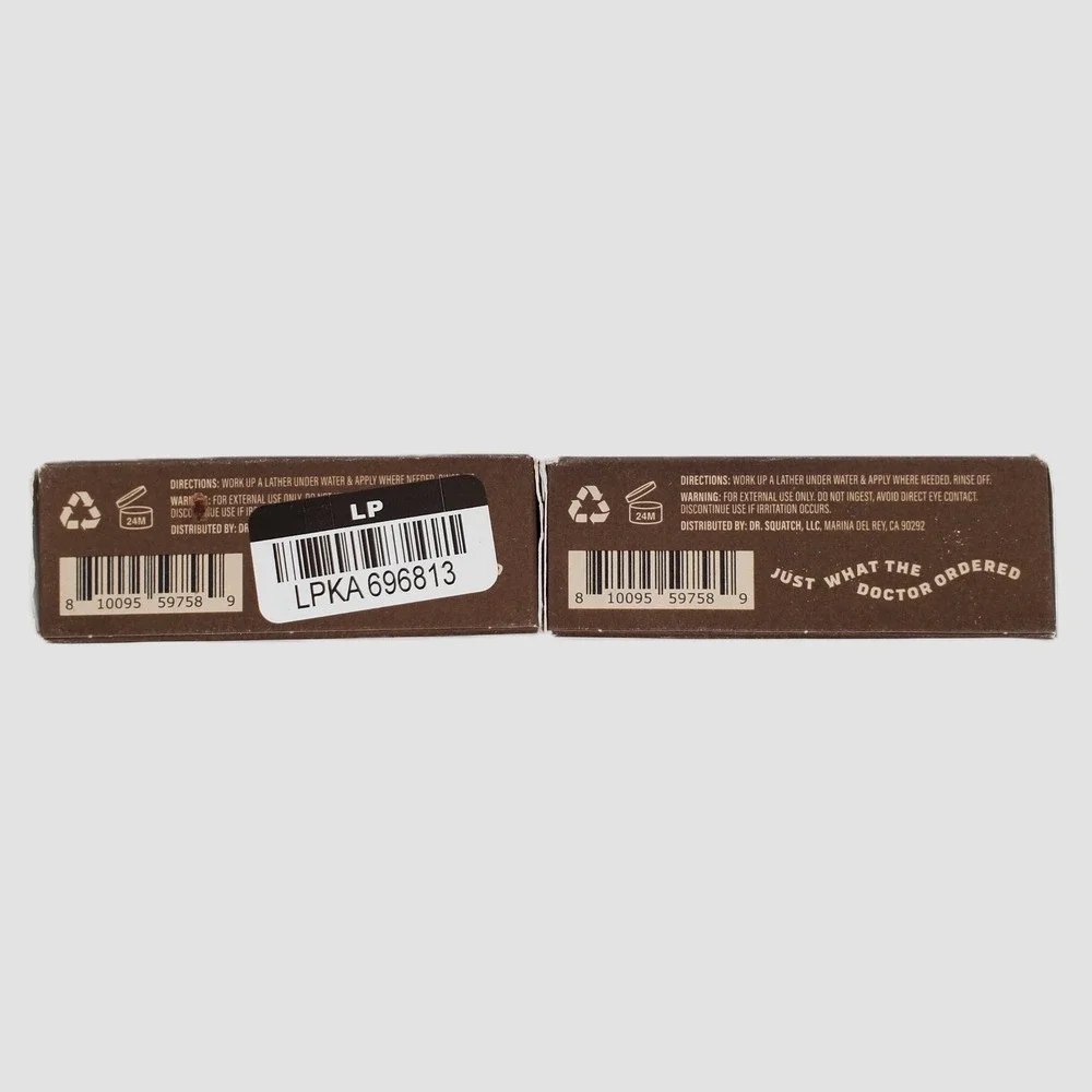 Dr Squatch Hot Choccy Limited Edition Mens Natural Soap 5oz 2 Pack‎ Medium Grit